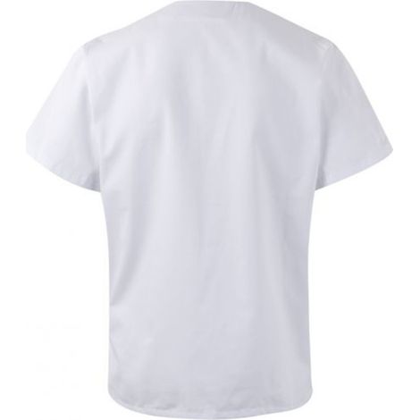 Camisola para industria alimentaria con escote en pico y aberturas laterales VELILLA Serie 255201 3XL Blanco (1/4)