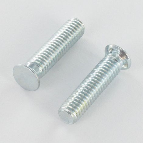 Vis métaux Tête fraisée Cranté M6X25 Diamètre de tête: 8.5 Acier zingué-1 pièce