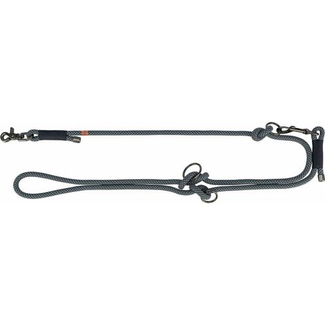 Guinzaglio per Cani Trixie Soft Rope Nero Grigio 2 m L/XL