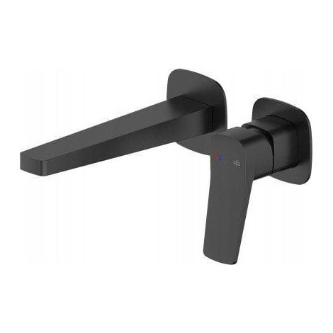KFA Malaga Black robinet lavabo noir mat design minimaliste (1/3)