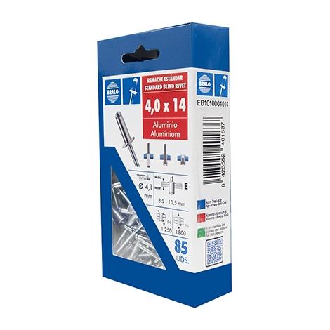 RIVETTO BLISTER 85 PZ - 4X14 MM