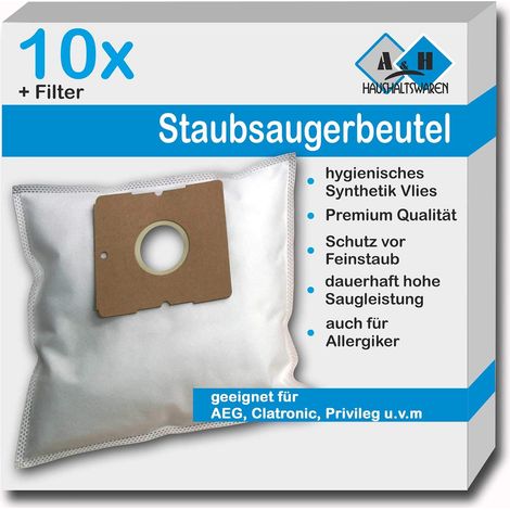 Lot de 10 sacs d'aspirateur pour Dirt Devil M 3210 BG2 M3210BG2 DD7014-7 Popster DD7014-8 Popster (1/5)