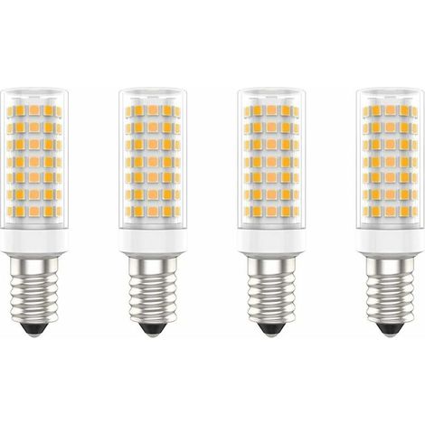 Ampoules LED E14, 9W (Équivalent à 90W), Blanc Chaud (3000K), AC220-240V, Sans Scintillement, Non Dimmable, IRC80, Pack de 4 - (Blanc Chaud, 9W) [Classe énergétique A+] (1/5)