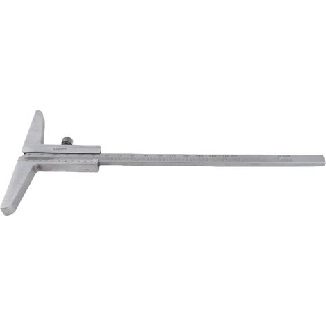 Tiefenmessschieber aus hochkohlenstoffhaltigem Stahl, Messwerkzeug für die Metallbearbeitung, Genauigkeit von 0,02 mm, Messbereich von 0 bis 150 mm. (1/5)