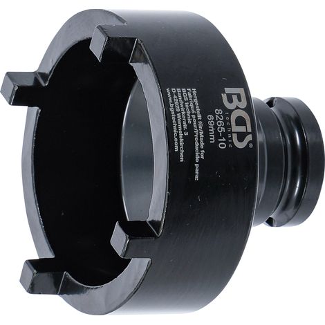 Vaso almenados para tuercas ranuradas pines en el exterior 69 mm KM8 (1/3)