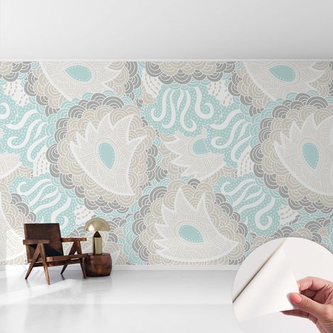 Carta da parati adesiva - lavabile - decorazione murale - per cucina - pellicola decorativa Motivi astratti 416x254 cm (1/5)