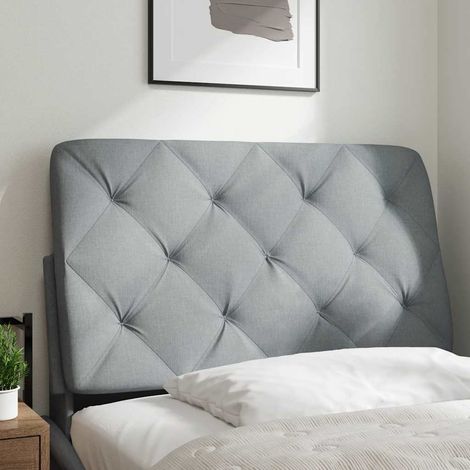 Maison Exclusive - Cuscino Testiera Grigio Chiaro 80 cm in Tessuto (1/5)