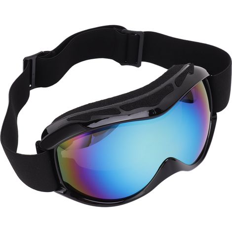 Masque de ski adulte sphérique double couche anti-buée, lunettes coupe-vent pour le snowboard et l'escalade, couleur or (1/5)