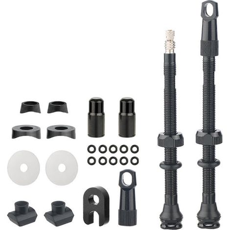 Raccords pour pompe à vélo, embouts de gonflage, rallonges pour valves de pneus, valves de cyclisme pour les passionnés de personnalisation. Ensemble FA2 80 mm (1/5)