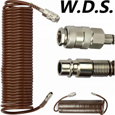 Tubo pneumatico a spirale per compressore 8x12 mm 20 m 8 bar Kraft&Dele (1/5)