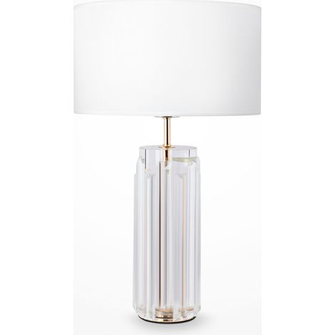 Maytoni Muse Lampe de table moderne avec abat-jour rond doré E27 (1/5)