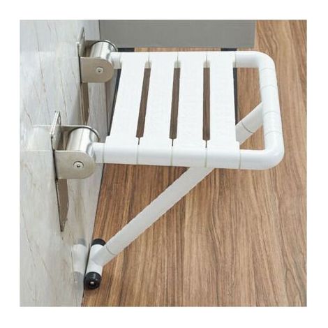 Siège de douche mural pliable, chaise de douche pliable antidérapante avec accoudoirs, siège de douche à pieds pliables, taboure (1/5)