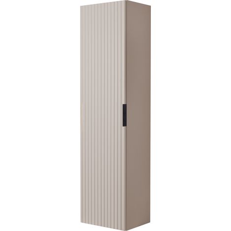 Colonna da bagno, Cashmere, maniglia nera, 35 x 136 x 27 cm (1/5)