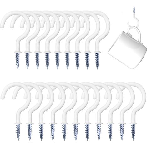20 crochets garage, pour outils de jardin et atelier et cave (1/5)