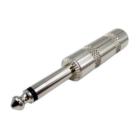 Jack 6.35 mm mâle, droit TRU COMPONENTS 1409063 Nombre de pôles: 2 mono argent 1 pc(s) S809021 (1/2)