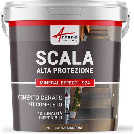 Cemento Cerato Scale - Kit Completo - 2 m² (in 2 strati) Marrone Cacao - ARCANE INDUSTRIES (1/5)