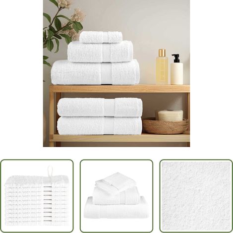 Weiß -  Gästetuch SOLUND 10 pcs Weiß 15 x 21 cm 550 gsm (1/5)