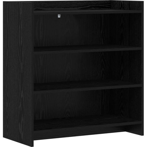 Sideboard Schwarze Eiche 75 x 36 x 80 cm Holzwerkstoff vidaXL (1/5)