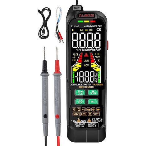 Professionelles digitales Multimeter AC/DC-Spannungsprüfer Voltamperemeter T-ZL128B