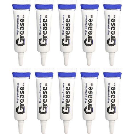 10 x 10 g Pièces automobiles, petit sachet de 10 g de graisse silicone, lubrifiant pour fermetures éclair de bagages, 10 g d'huile pour fermetures éclair, graisse imperméable (1/4)