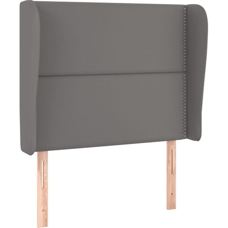 Maison Exclusive - Testiera ad Orecchio Grigio Scuro 93x23x118/128cm in Similpelle