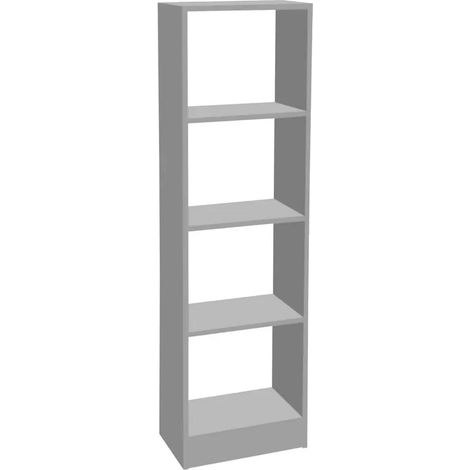 Libreria Gaia grigia 40x24x137 cm