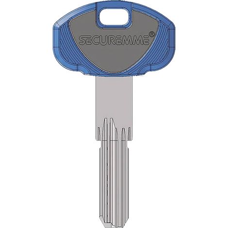 CHIAVE PER CILINDRO SERIE 'EVO K1' lunghezza 70,5 mm - testa 23 x 38 mm - SECUREMME