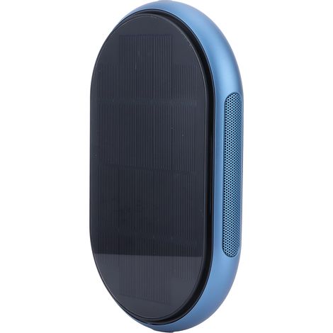 Blauer Solar-Luftreiniger aus Aluminiumlegierung, USB-Aufladung, Auto-Luftreiniger für Auto, Wohnzimmer und Zuhause. (1/5)