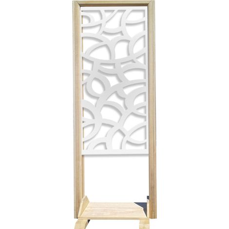 ROOTS - Separè - Paravento modulabile - 70x190cm - in Legno e PVC - Colore: bianco (1/4)