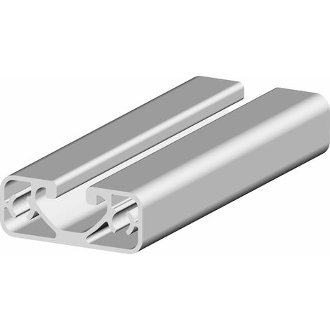 Rs Pro – Profilé aluminium 3000mm – Taille de rainure 8mm – 1 rainure – Argent – Système 2S – Série Profile 8