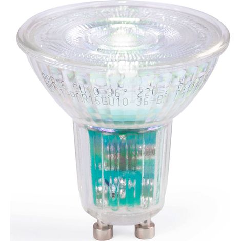 Bombilla LED GU10 6W Cristal - 130lm/W - PAR16 - 36° - Blanco Cálido (1/5)