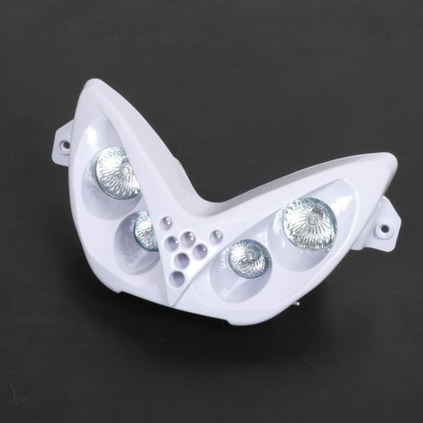 Optique avant TNT pour Scooter Yamaha 50 Aerox blanc et LED bleu (1/3)