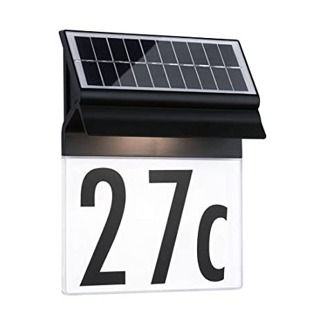 Aplique solar negro para exterior 18x23 cm Paulmann