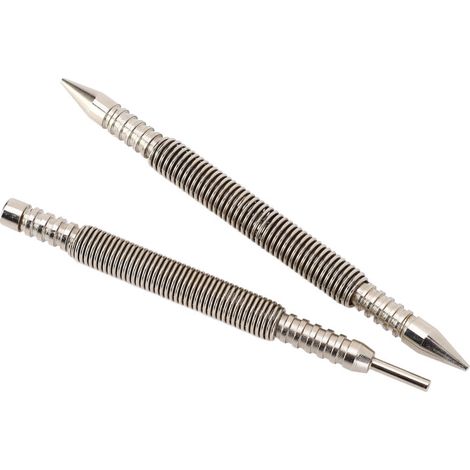 Beyamis Jeu de clous à double tête et de chasse-goupilles de charnière, avec ressort en acier à roulement, pour bois, métal et plastique. (1/5)