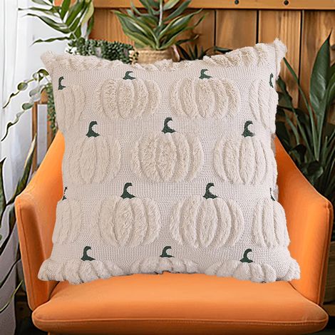 Taies d'oreiller citrouille d'automne Housses de coussin douces et moelleuses idéales pour le salon canapé x cm. 45 (1/4)