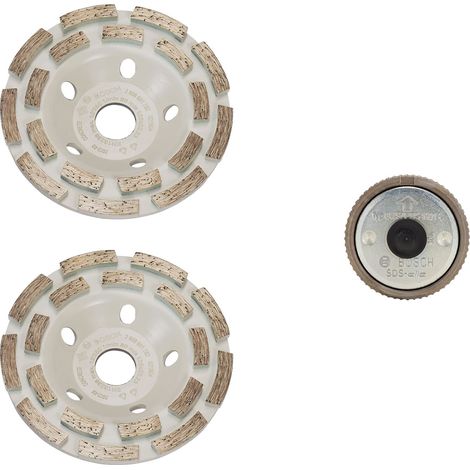 Disco diamantato Bosch expert for concrete 2x 125 mm dado rapido (1/5)