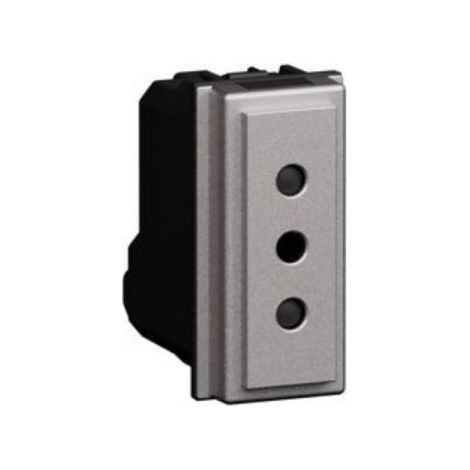 Bticino Presa 2P+T 10A 250Vac colore STEEL - KS4113