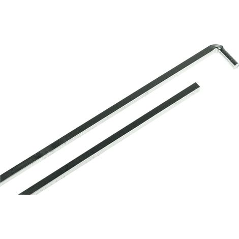 Einlegestange mit Haken für Kastenfenster, Vierkant 6mm L 600mm, Stahl verzinkt