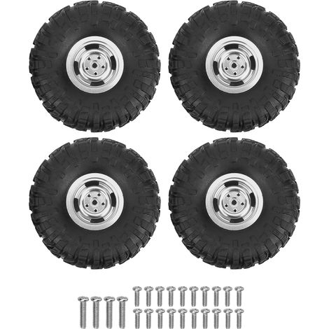 Pneu en caoutchouc de rechange pour MN90 91 99 99S, pièce upgrade pour voiture RC 1/12 et crawler, accessoire argenté (1/5)