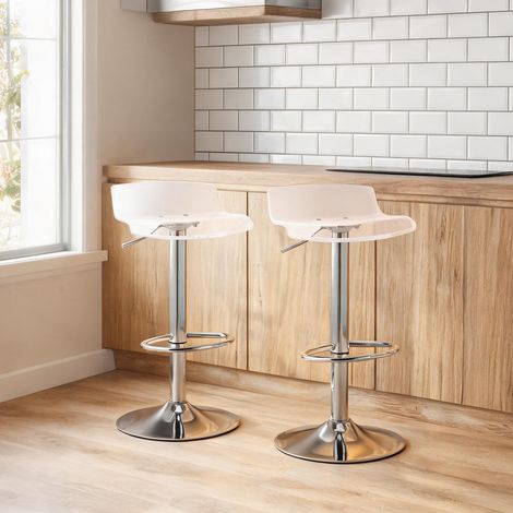 Tabouret de bar transparent en acciaio Acrilico 39 x 39 x 87 cm (1/5)