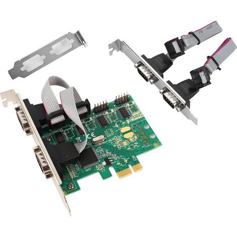 Carte d'extension PCI Express à 4 ports RS232, convertisseur série PCI-E, adaptateur contrôleur (1/5)