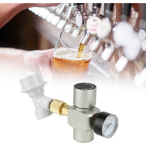 Régulateur de CO2 pour bière artisanale, chargeur, déconnexion de gaz avec connecteur en plastique, 0-60 PSI (1/5)