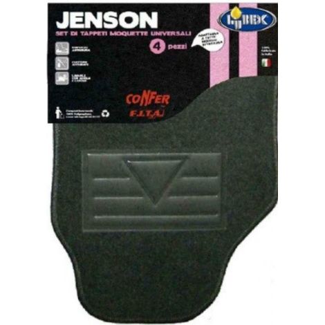 Tappetini da auto in moquette jenson lubex nero