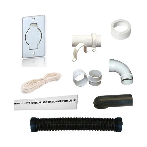 Kit 1 prise porte ronde blanche pour centrale Beflexx