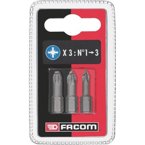 Lot de 3 embouts 25mm FACOM ED1J3 (1/2)