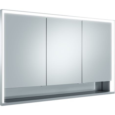 KEUCO Royal Lumos armoire de toilette encastrable 3 portes, porte