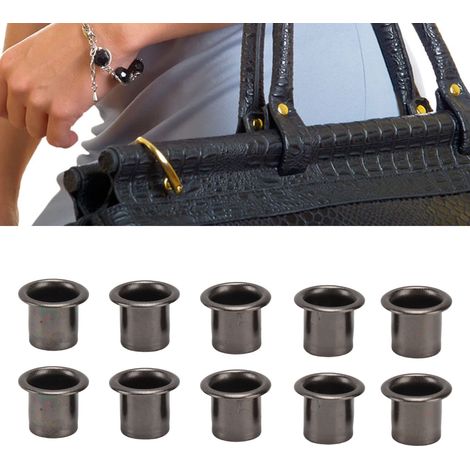 100 rondelles métalliques à œillet rond intérieur, rivets DIY, accessoires de maroquinerie, trous d'aération pour chaussures, chaussures en toile, chaussures de libération, œillet, rivet, trou d'aérat (1/5)