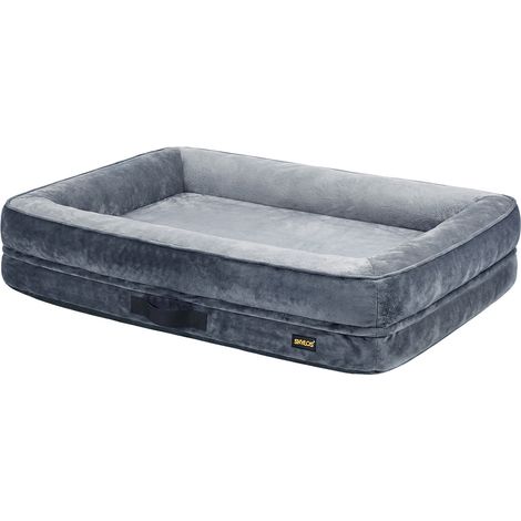 Skylos Large Dog Bed Orthopedic Dog Bed Egg Foam Bolster Sofa Gray Household (1/5)