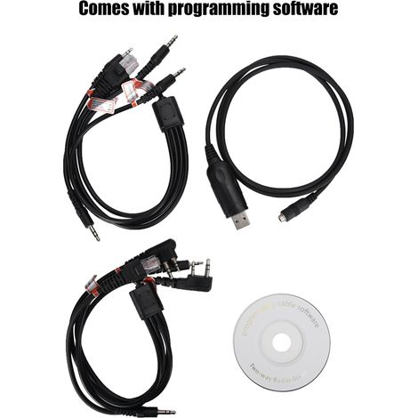Câble de programmation USB universel 8 en 1 pour Motorola Icom, longueur 150 cm