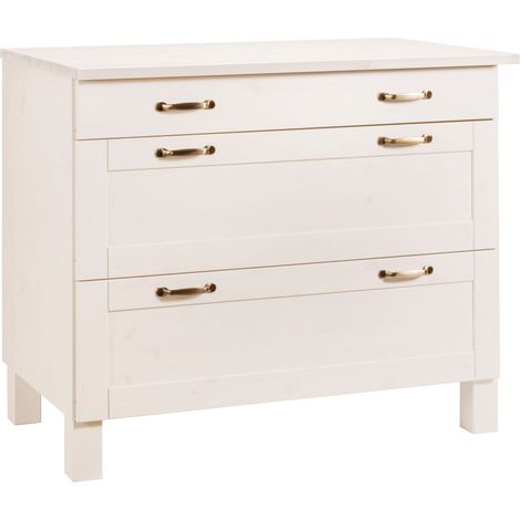 Alby-Armoire à 3 tiroirs blanche (1/4)